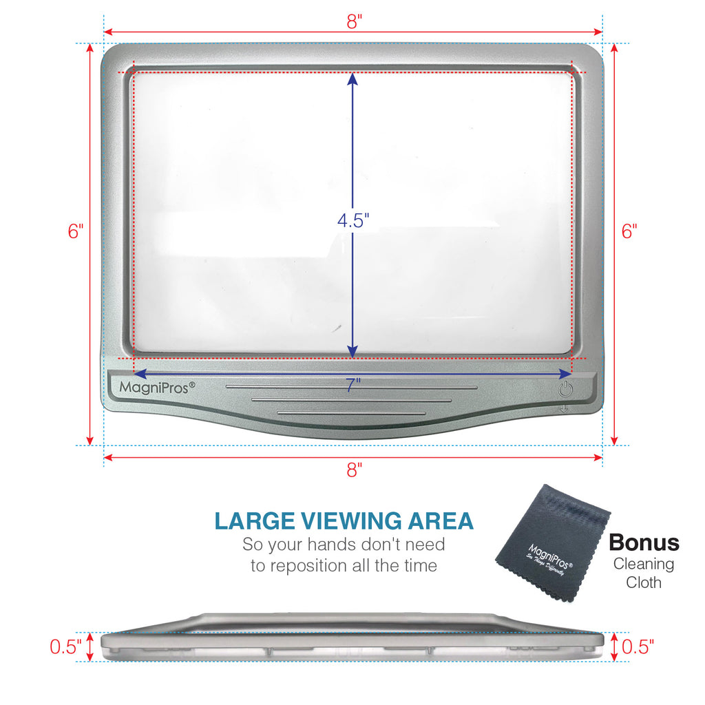 Rechargeable Dimmable Page Magnifier The Reader's Catalog