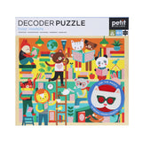 Decoder Jigsaw Puzzle with Eyeglasses Masks