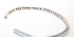 “Those who love each other” Sterling Silver Bracelet