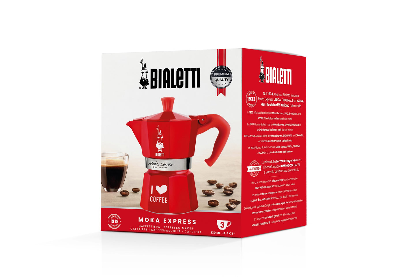 Red Moka Express Pot