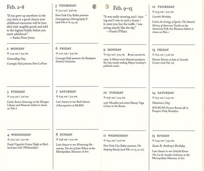 New York City Almanac and Planner, 2026