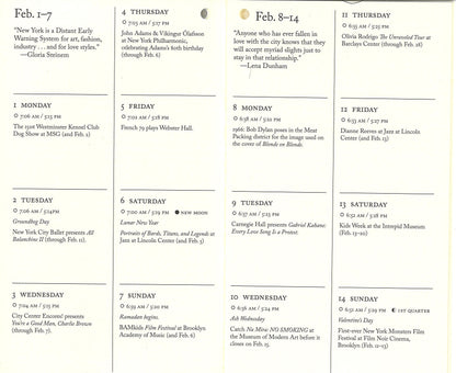 New York City Almanac and Planner, 2027