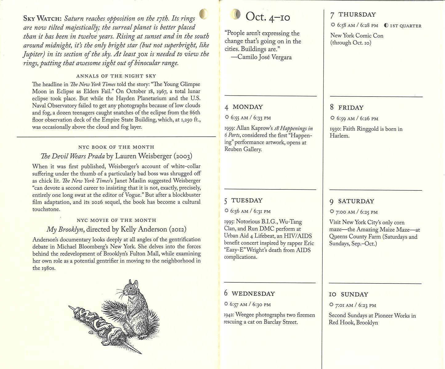 New York City Almanac and Planner, 2027