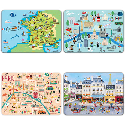 Learn About France Placemat Sets