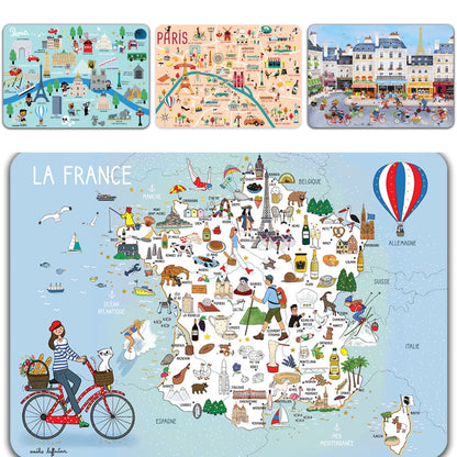Learn About France Placemat Sets
