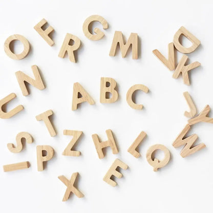Bamboo Alphabet Blocks