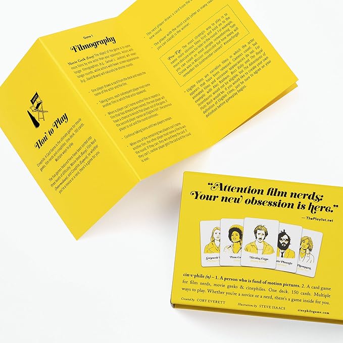 Cinephile: a card game for film nerds, movie geeks, and cinephiles