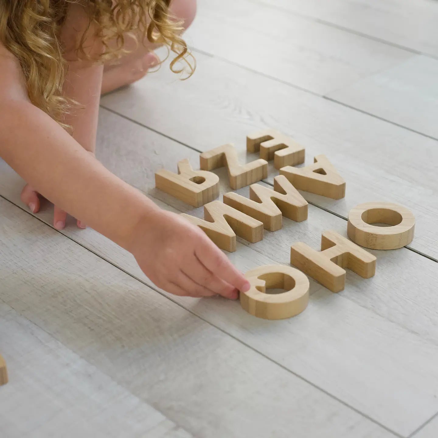 Bamboo Alphabet Blocks