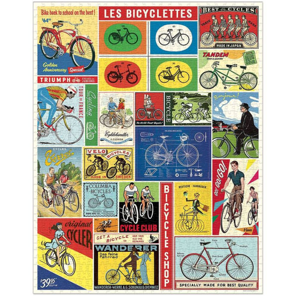 Vintage Bicycles: 1,000-Piece Puzzle