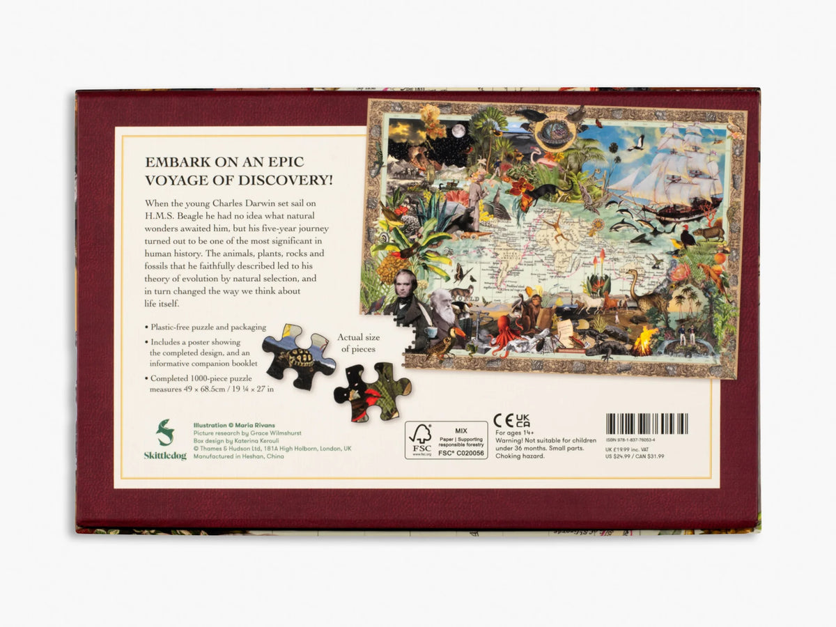 Charles Darwin’s Voyage on H.M.S. Beagle: 1000-Piece Jigsaw Puzzle