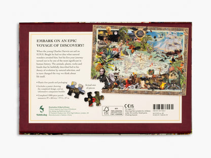 Charles Darwin’s Voyage on H.M.S. Beagle: 1000-Piece Jigsaw Puzzle