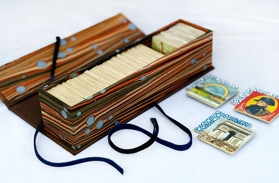 Handmade Memory Game with Vintage Imagery—French Version