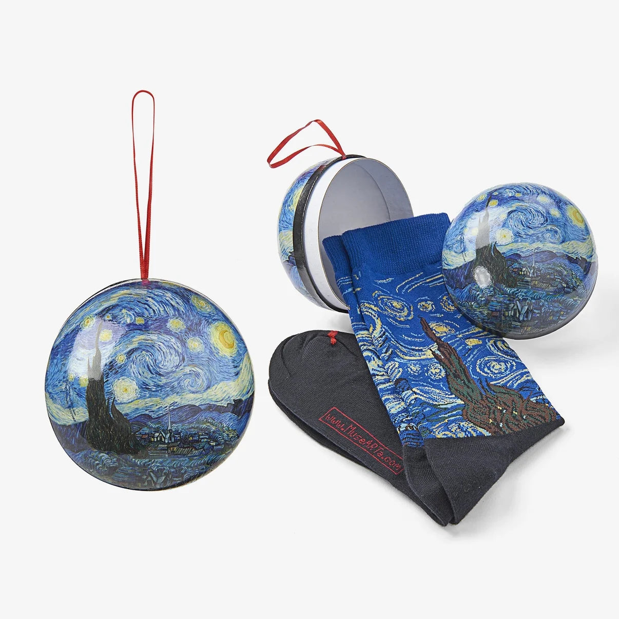 Vincent van Gogh Starry Night Socks Gift Ball
