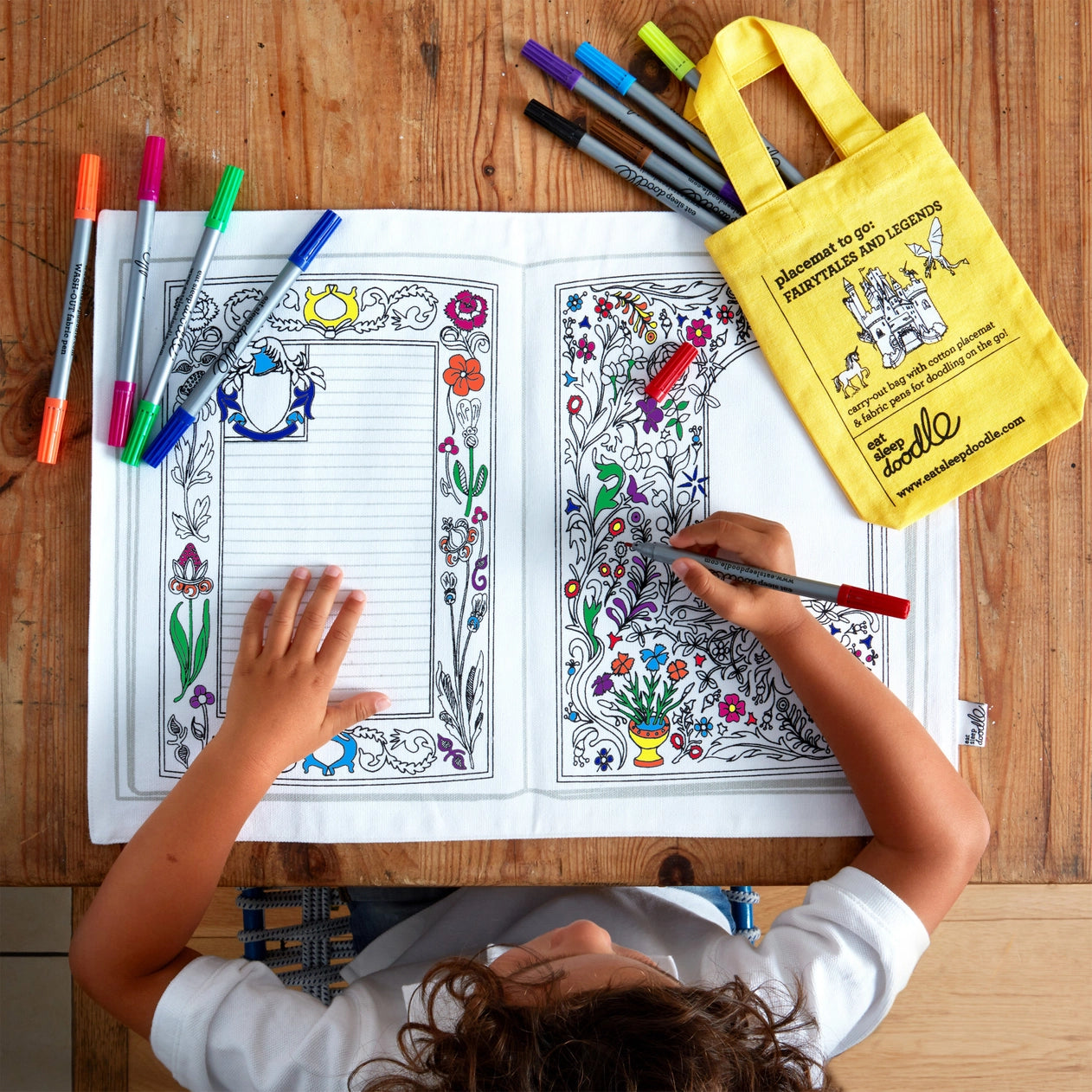 Fairytales and Legends Color-In Placemat