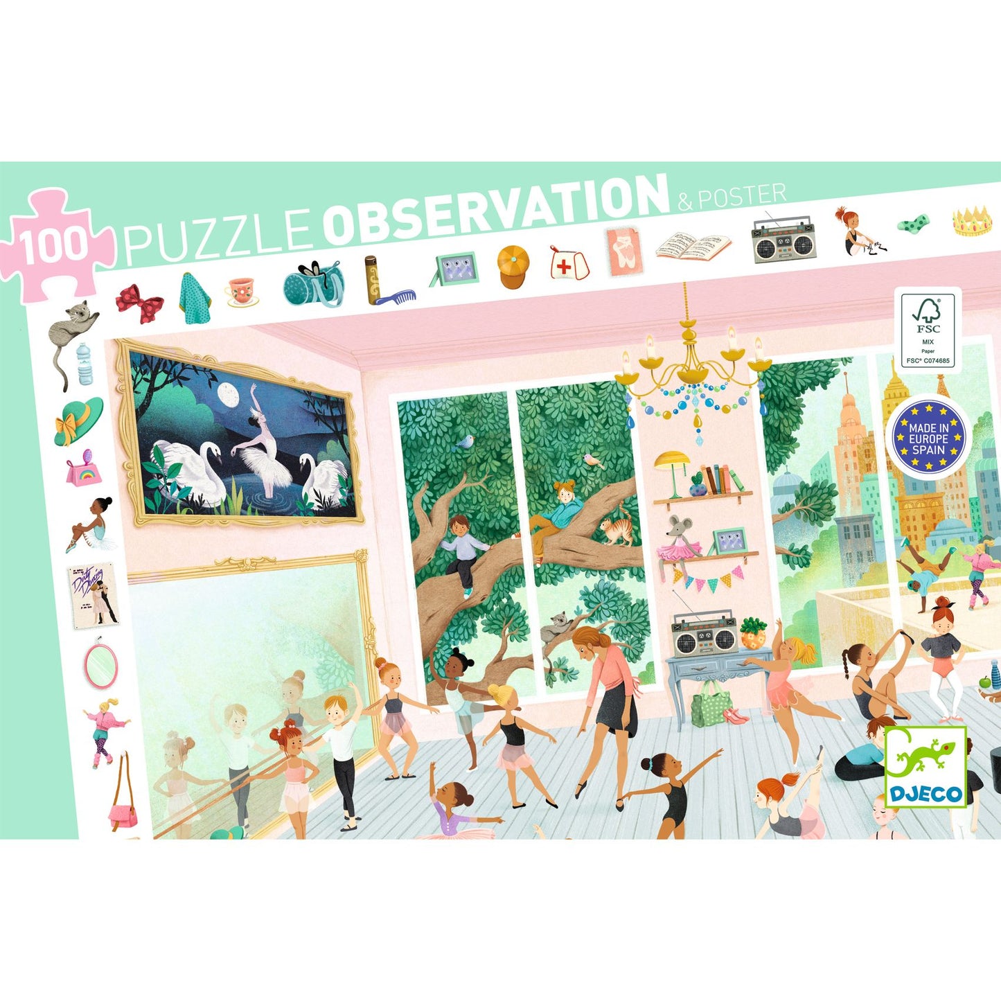 The Dance School: 100-Piece Puzzle