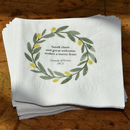 Shakespeare Cocktail Napkins