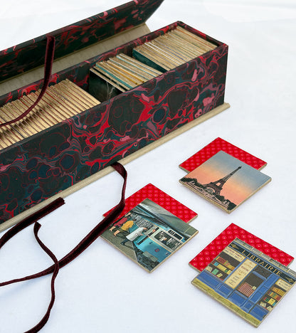 Handmade Memory Game with Vintage Imagery—French Version