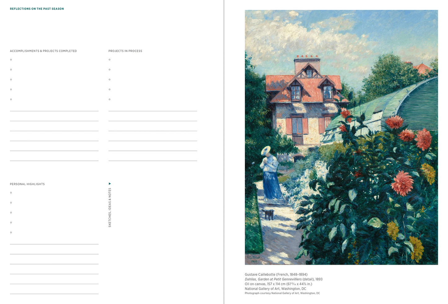 French Impressionists Undated Planner