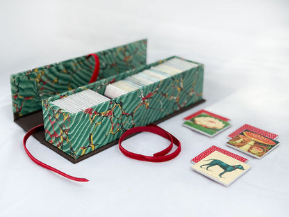 Handmade Memory Game with Vintage Imagery