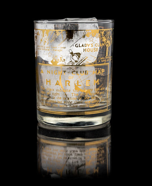Map of Harlem Cocktail Glass