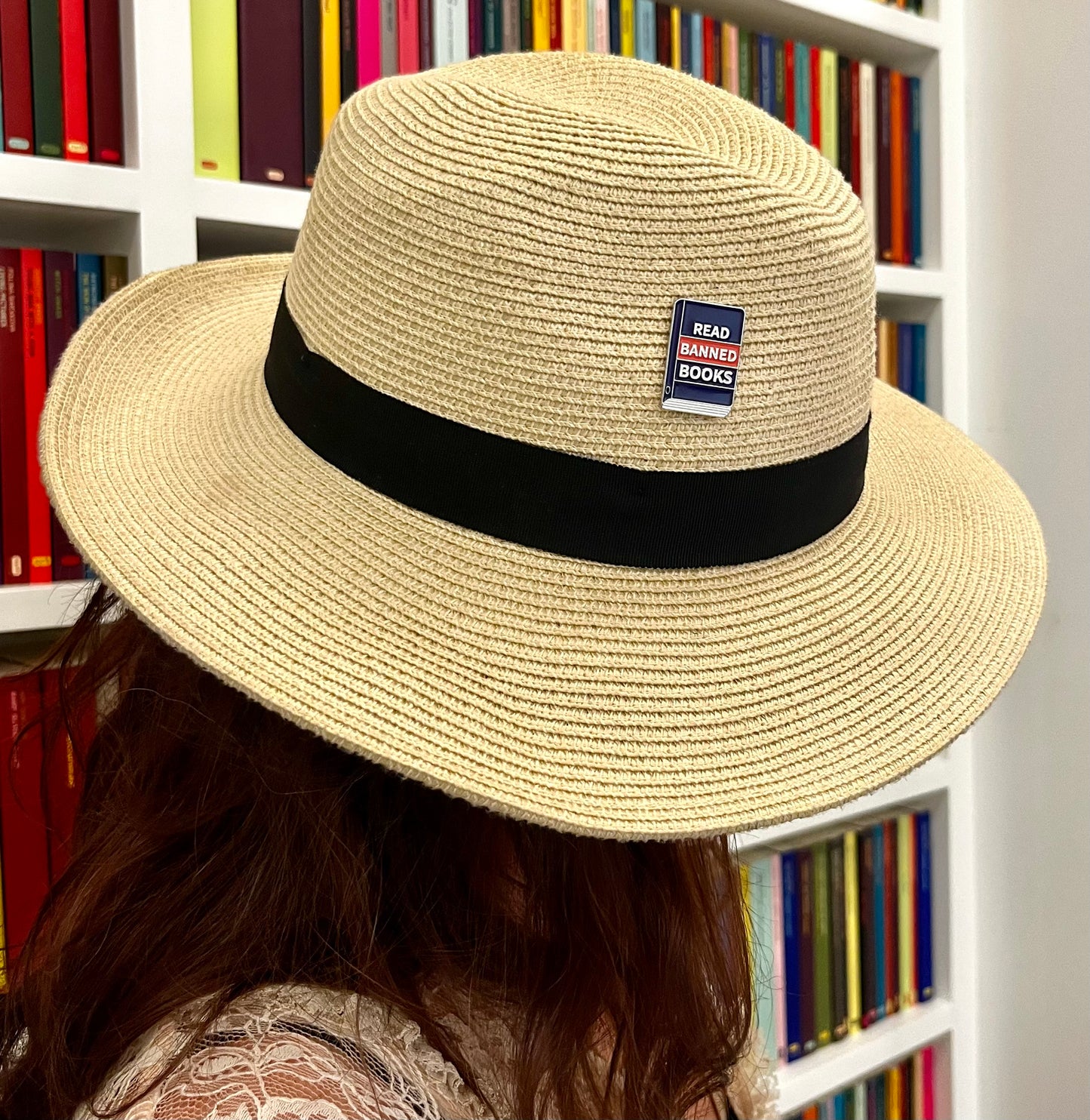 Read Banned Books Enamel Pin