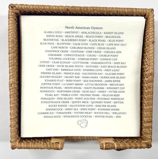 North American Oyster Luncheon Napkins