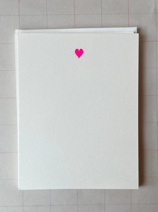 Tiny Heart Foil-Pressed Notecards