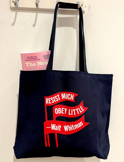 Resist Much, Obey Little Tote Bag