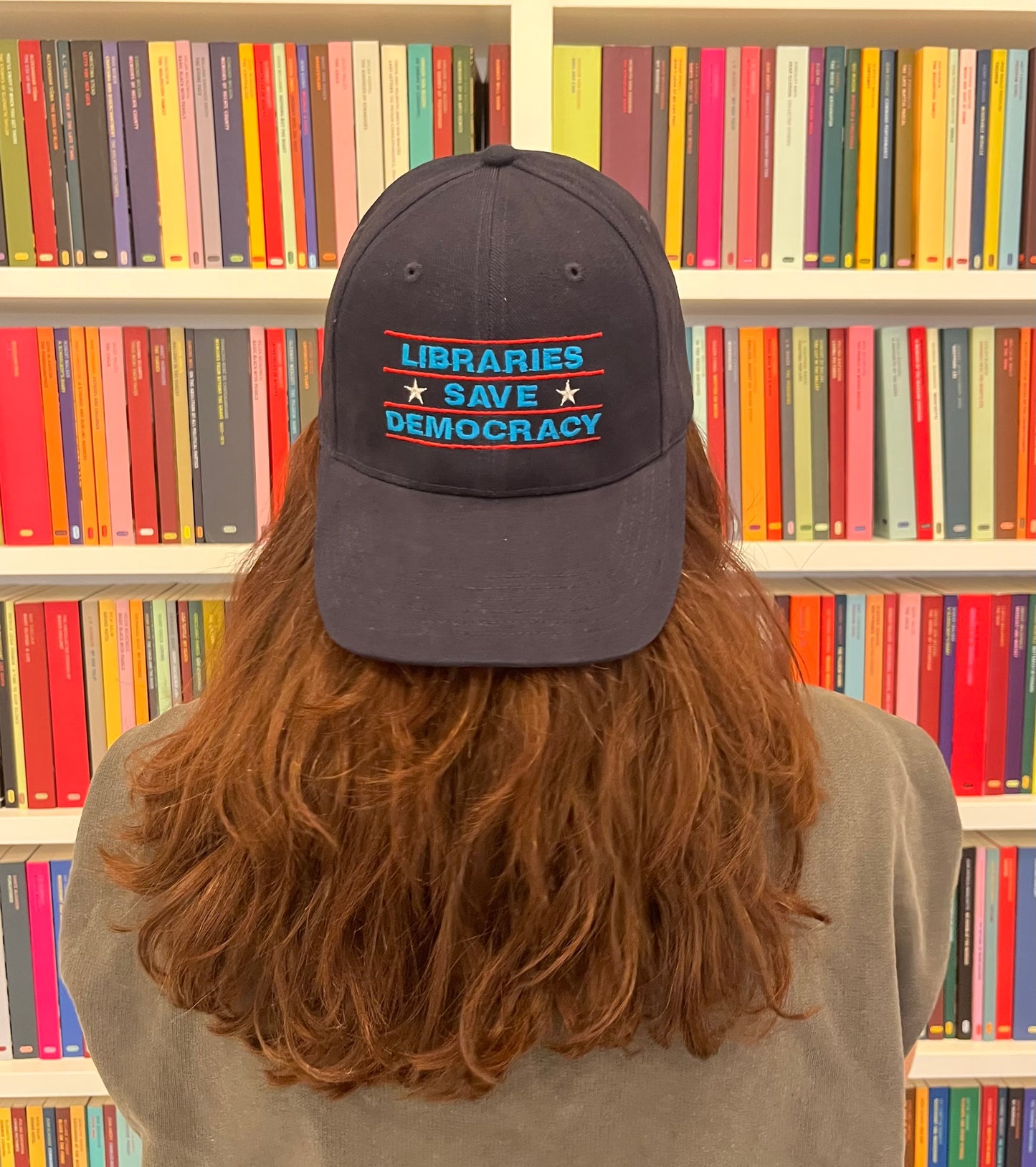 Libraries Save Democracy Baseball Cap