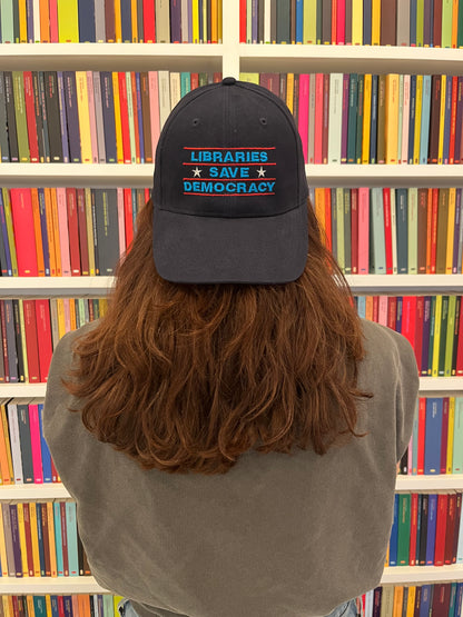 Libraries Save Democracy Baseball Cap