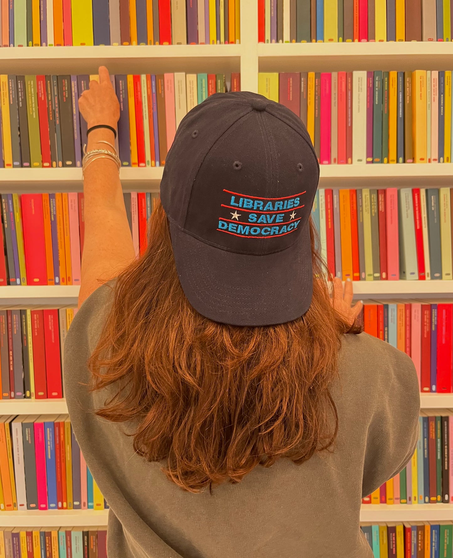 Libraries Save Democracy Baseball Cap
