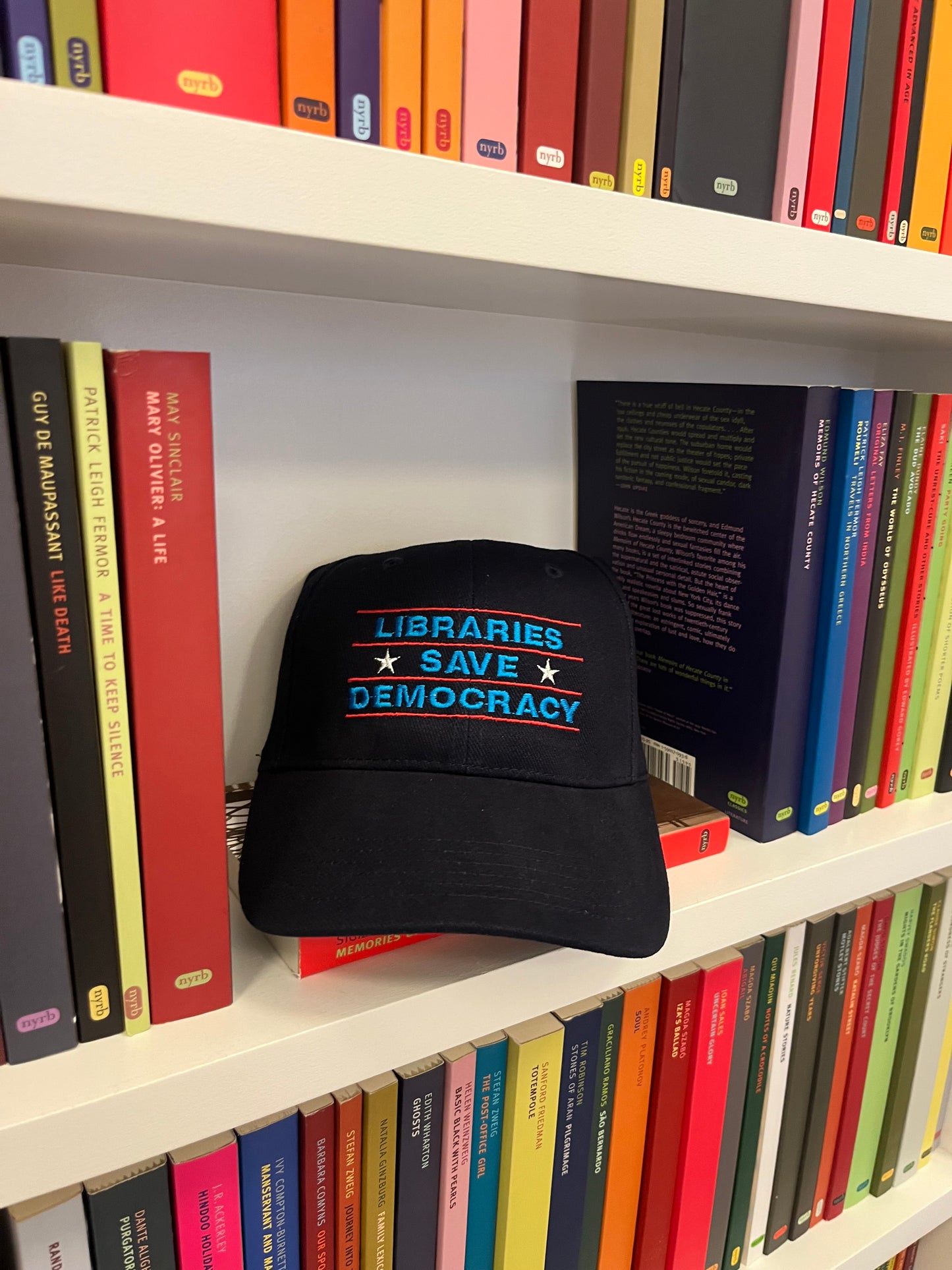 Libraries Save Democracy Baseball Cap