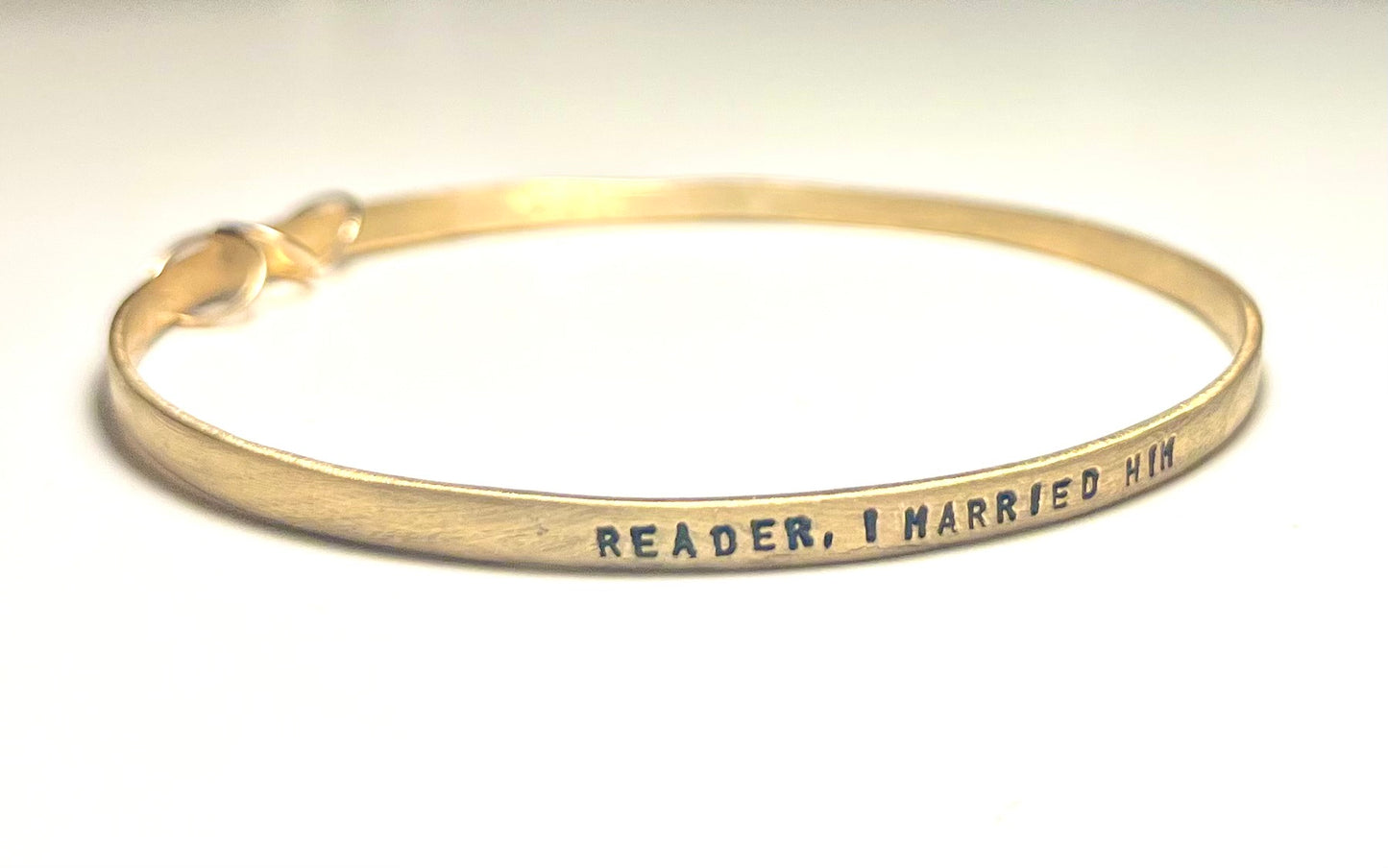 Reader, I Married Him Gold Brontë Bracelet