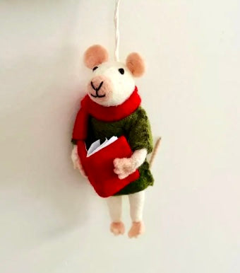 Reader Mouse Ornament