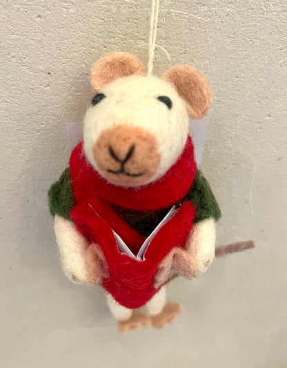 Reader Mouse Ornament