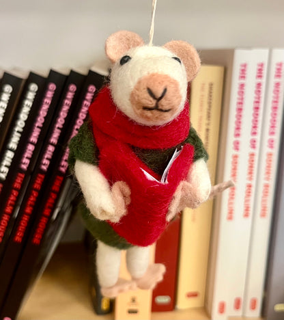 Reader Mouse Ornament