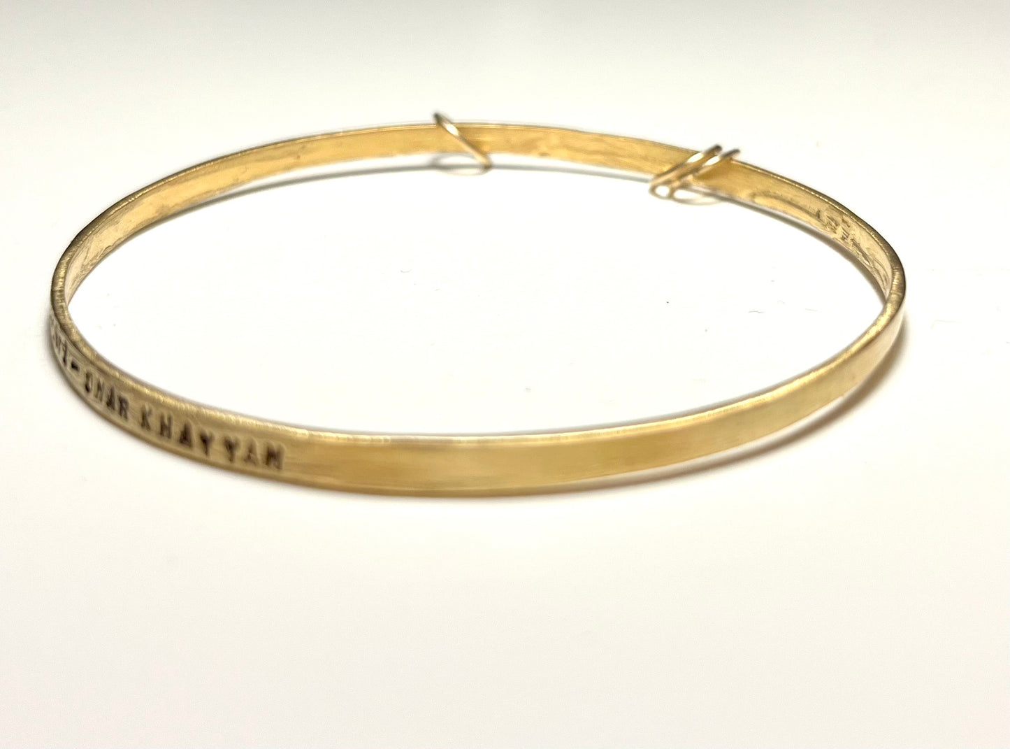 “Be Happy for This Moment” Gold Bracelet