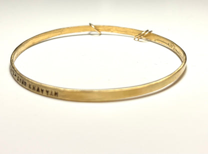 “Be Happy for This Moment” Gold Bracelet