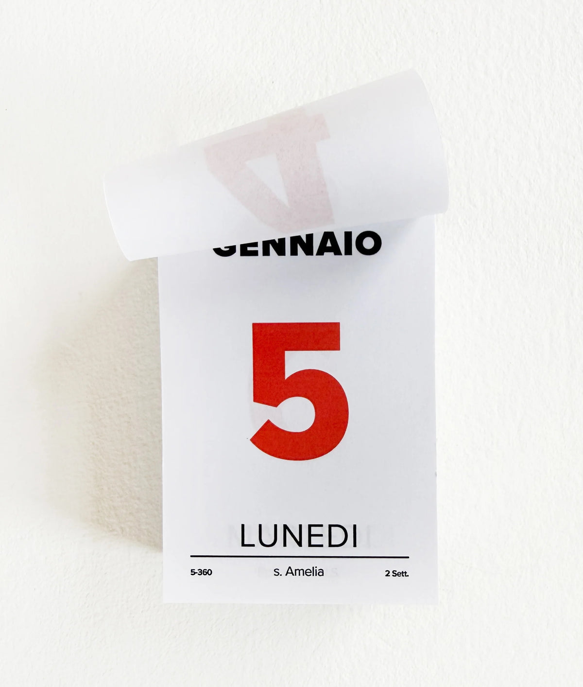 Italian Desk Calendar, 2027