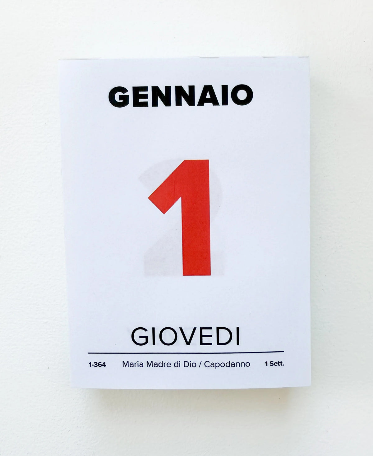 Italian Desk Calendar, 2027