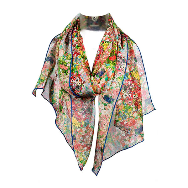 Gustav Klimt Silk Chiffon Scarf