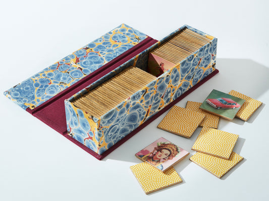 Handmade Memory Game with Vintage Imagery