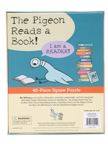 The Pigeon Reads a Book: 48-Piece Puzzle