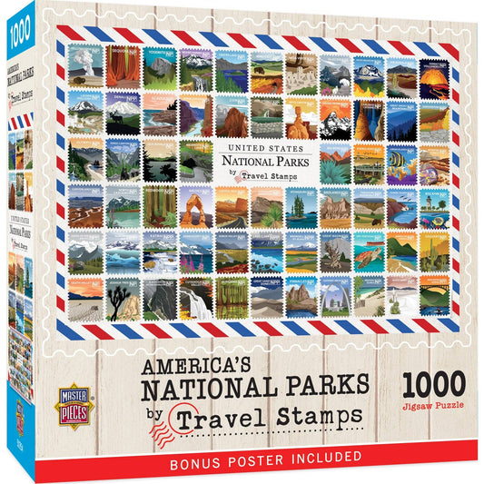 National Parks Travel Stamps: 1,000-Piece Puzzle