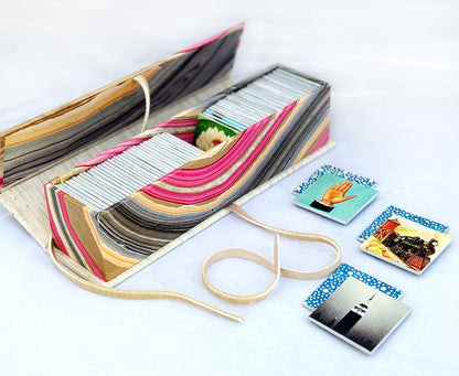 Handmade Memory Game with Vintage Imagery