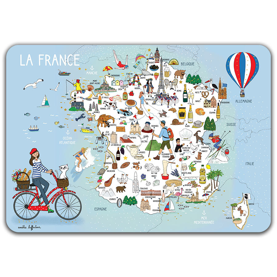 Learn About France Placemat Sets
