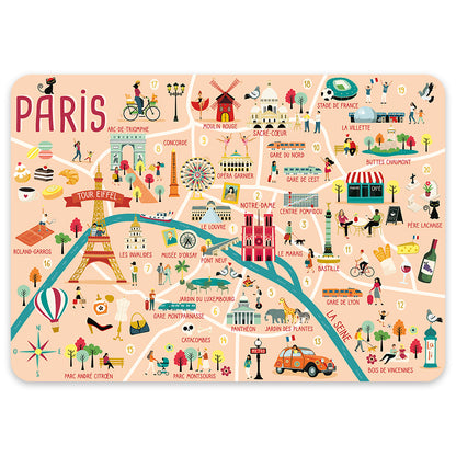 Learn About France Placemat Sets