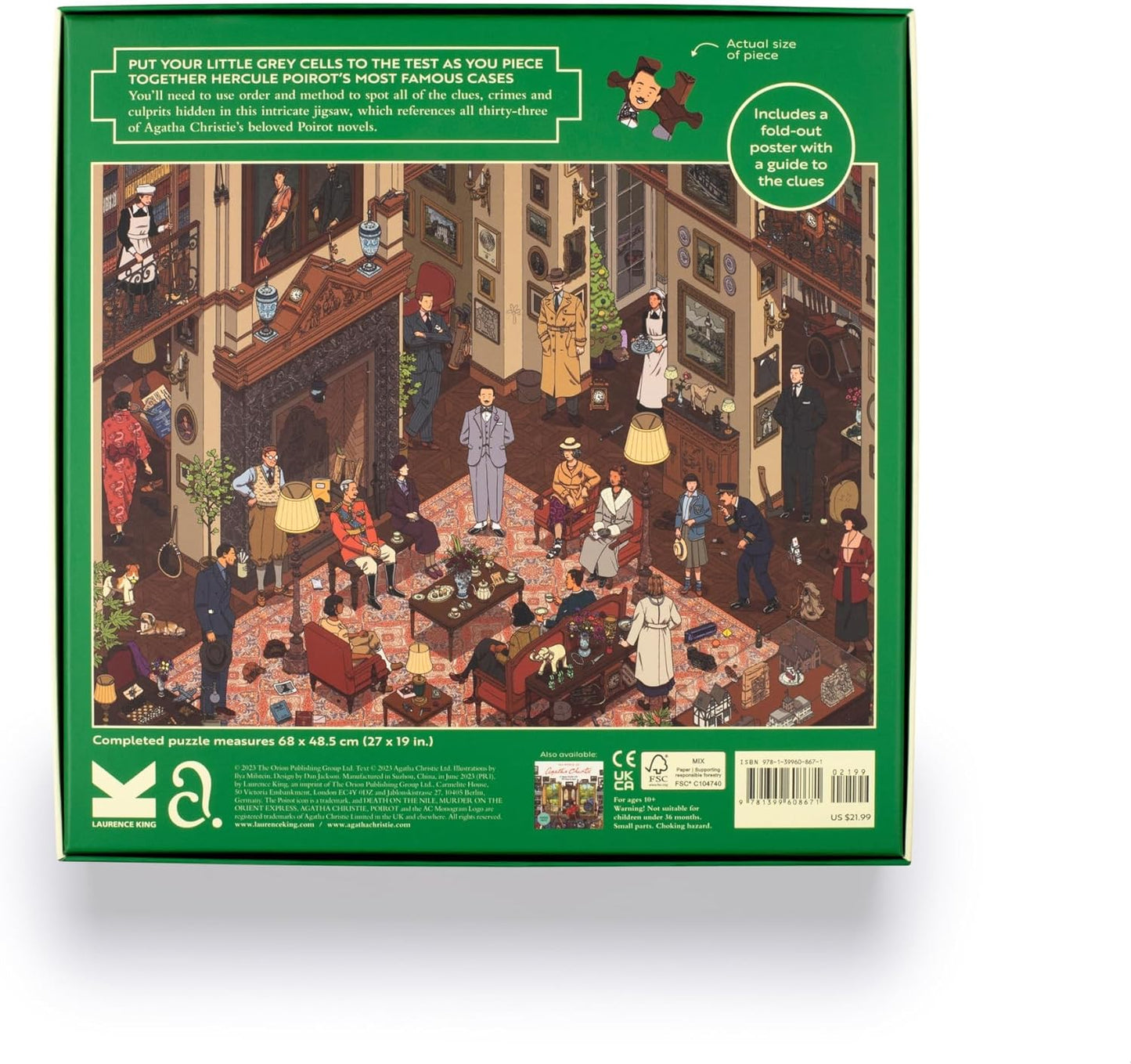 The World of Hercule Poirot: 1,000-Piece Puzzle