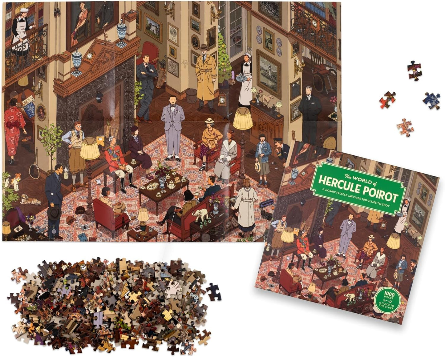 The World of Hercule Poirot: 1,000-Piece Puzzle