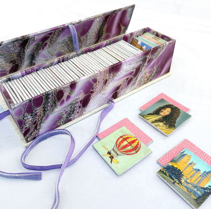 Handmade Memory Game with Vintage Imagery—French Version